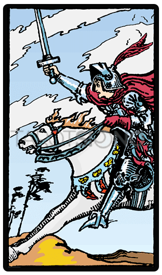Caballo De Espadas Tarot Tarotsio no