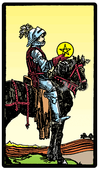 Caballero de Oros Tarot