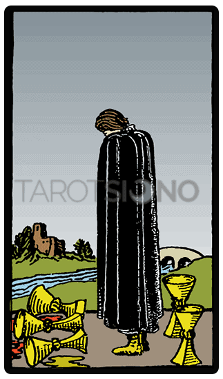 Cinco de Copas Tarot