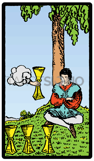 Cuatro de Copas Tarot