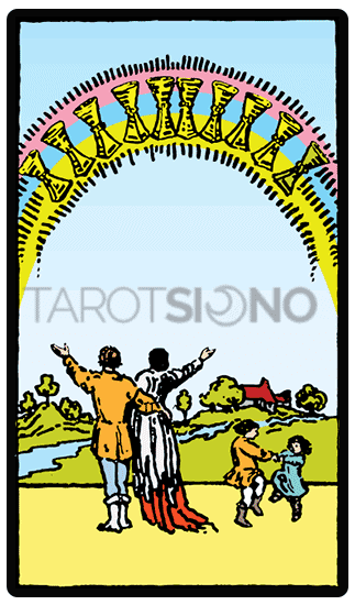 Diez de Copas Tarot