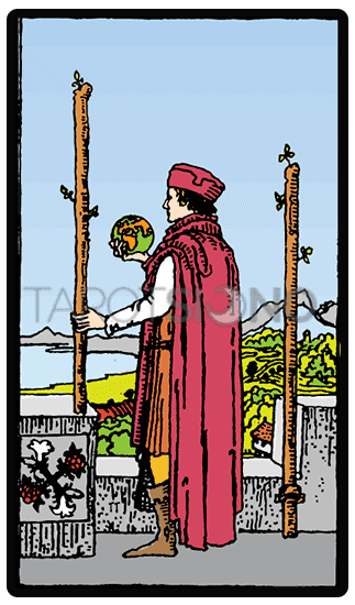 Dos de Bastos Tarot