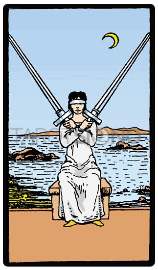 Dos de Espadas Tarot