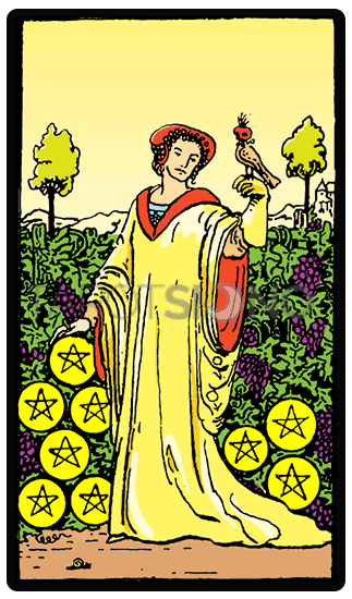 Nueve de Oros Tarot