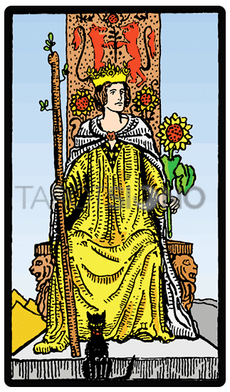 Reina de Bastos Tarot