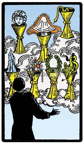 Siete de Copas Tarot