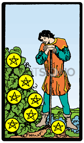 Siete de Oros Tarot