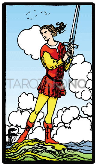 Sota de Espadas Tarot