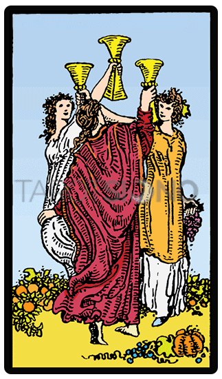 Tres de copas Tarot